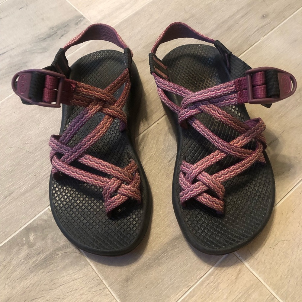 Pink/Purple Womens Chacos - Size 5